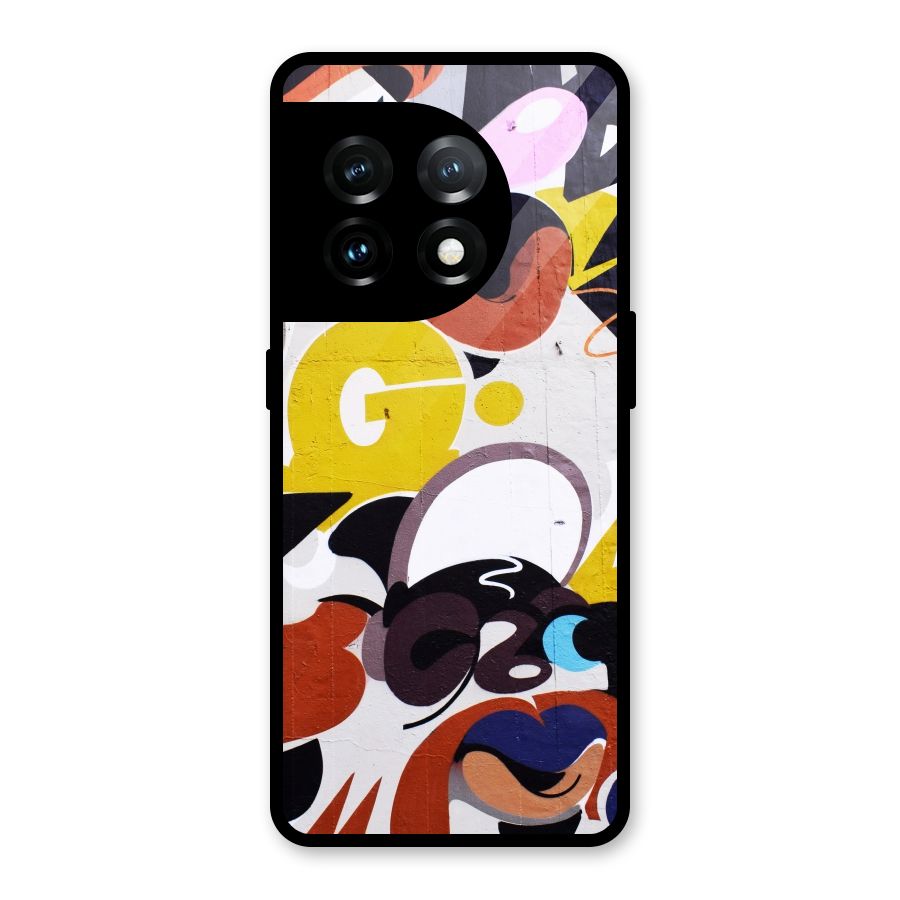 Graffiti Wall Glass Back Case for OnePlus 11