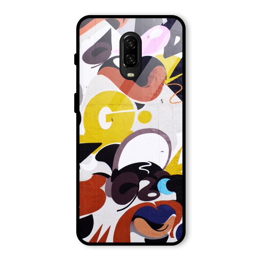 Graffiti Wall Glass Back Case for OnePlus 6T