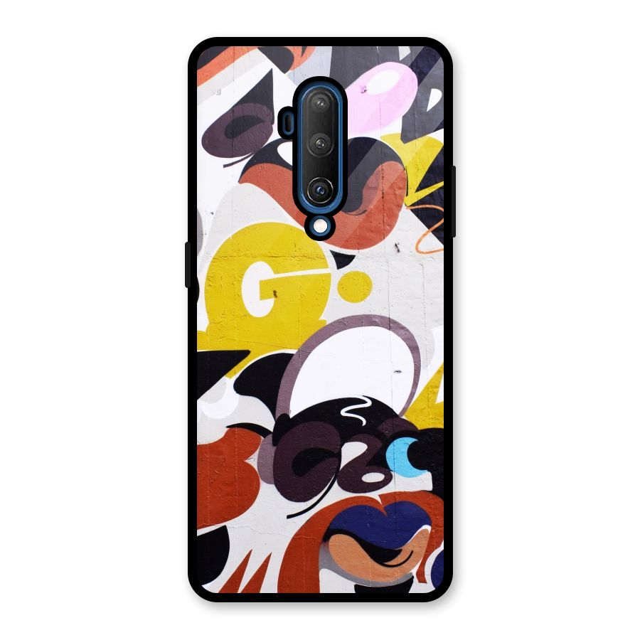 Graffiti Wall Glass Back Case for OnePlus 7T Pro