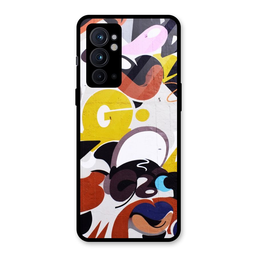 Graffiti Wall Glass Back Case for OnePlus 9RT 5G