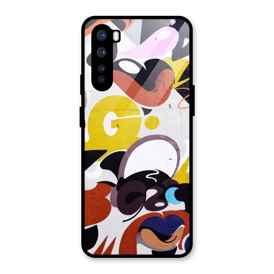 Graffiti Wall Glass Back Case for OnePlus Nord
