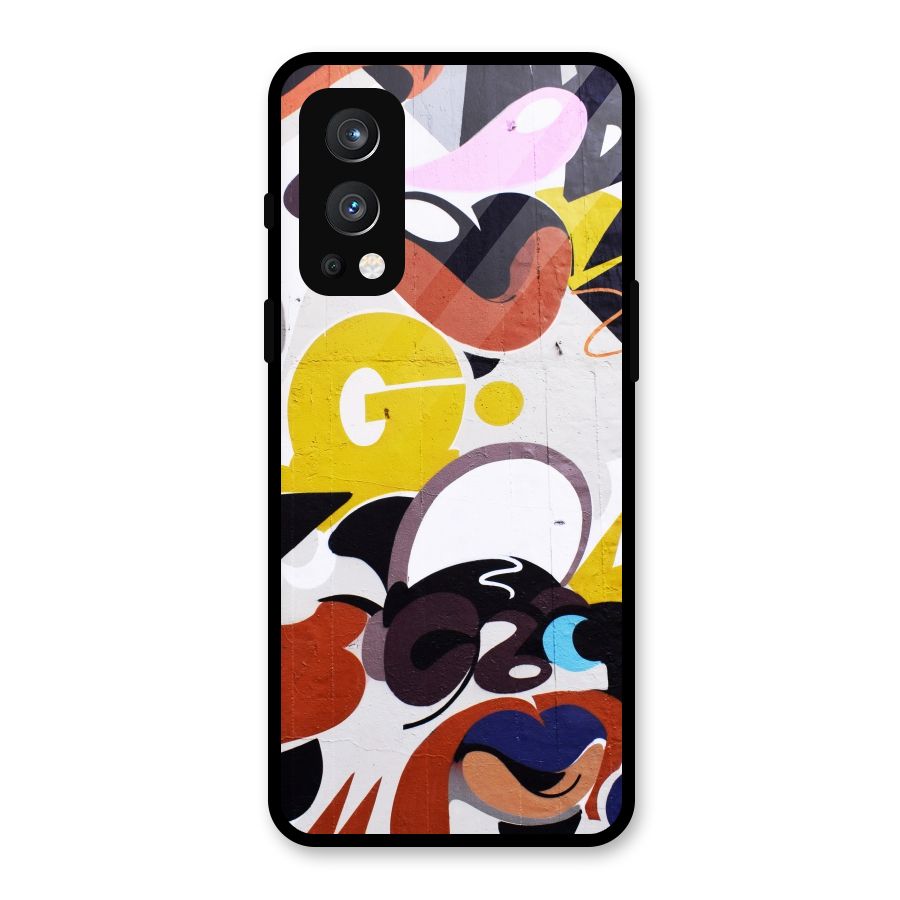 Graffiti Wall Glass Back Case for OnePlus Nord 2 5G