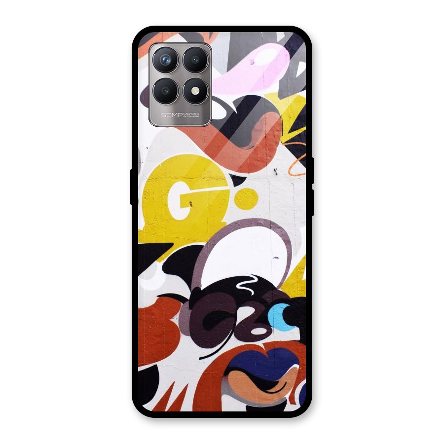 Graffiti Wall Glass Back Case for Realme Narzo 50