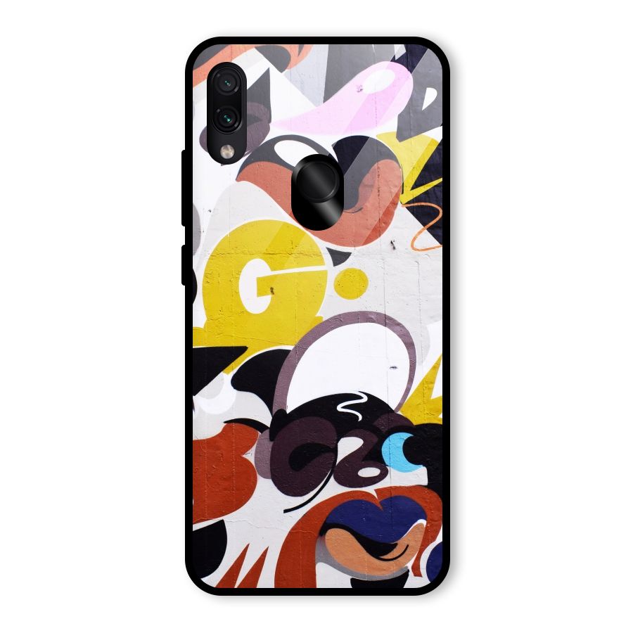 Graffiti Wall Glass Back Case for Redmi Note 7 Pro