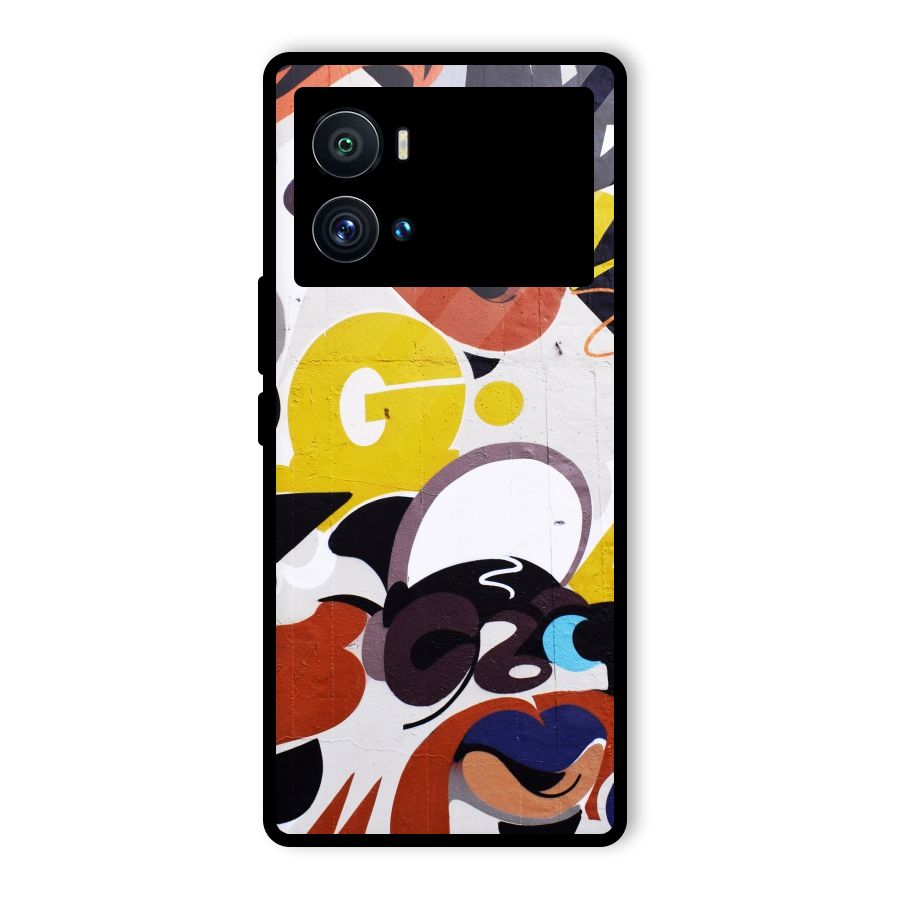 Graffiti Wall Glass Back Case for Vivo iQOO 9 Pro