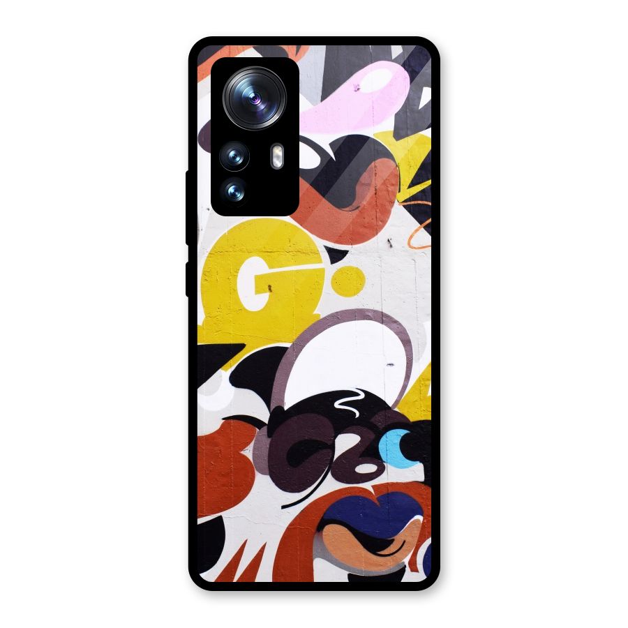 Graffiti Wall Glass Back Case for Xiaomi 12 Pro