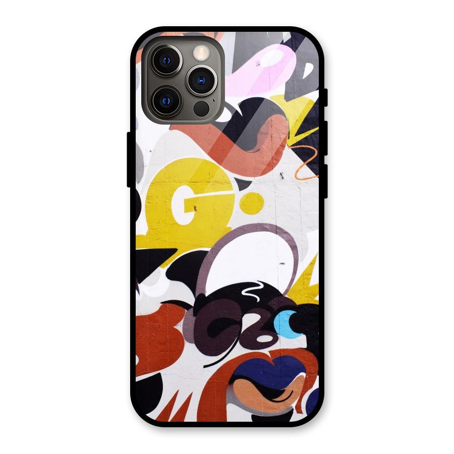Graffiti Wall Glass Back Case for iPhone 12 Pro