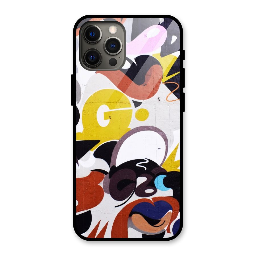 Graffiti Wall Glass Back Case for iPhone 12 Pro Max