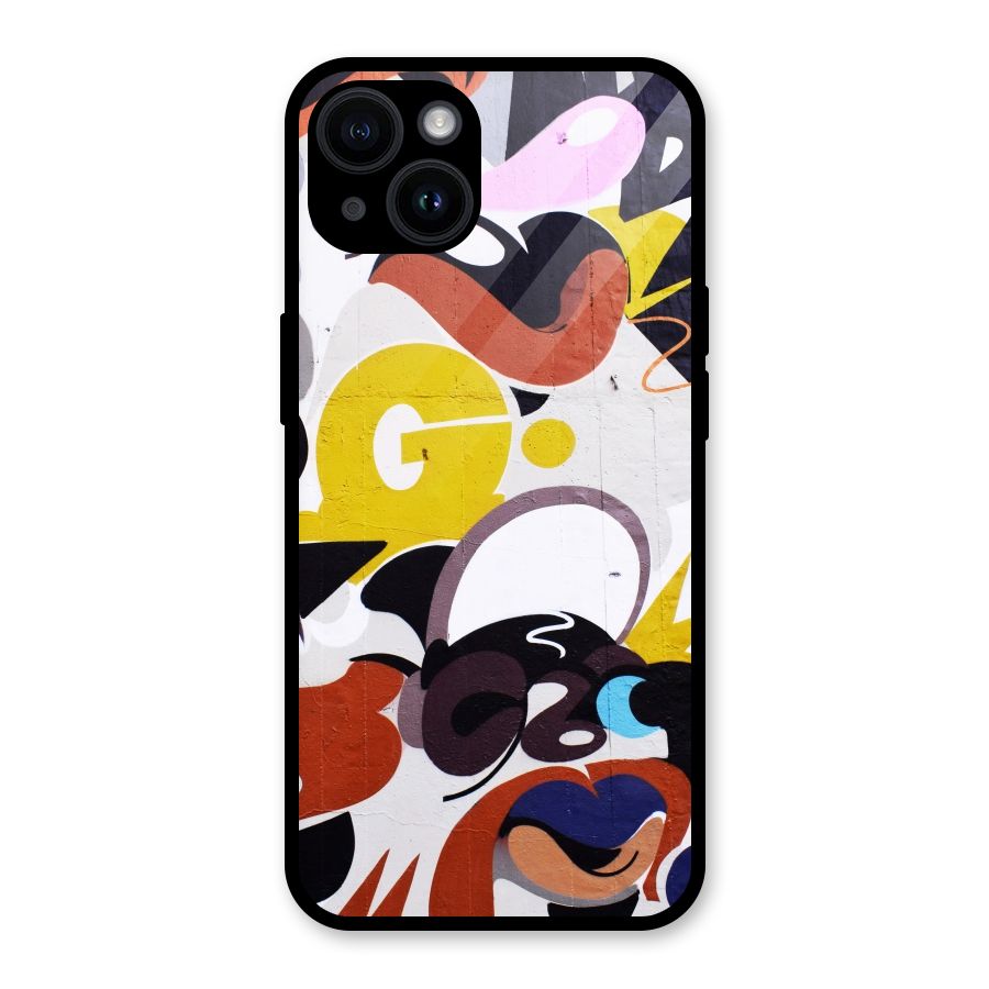 Graffiti Wall Glass Back Case for iPhone 14