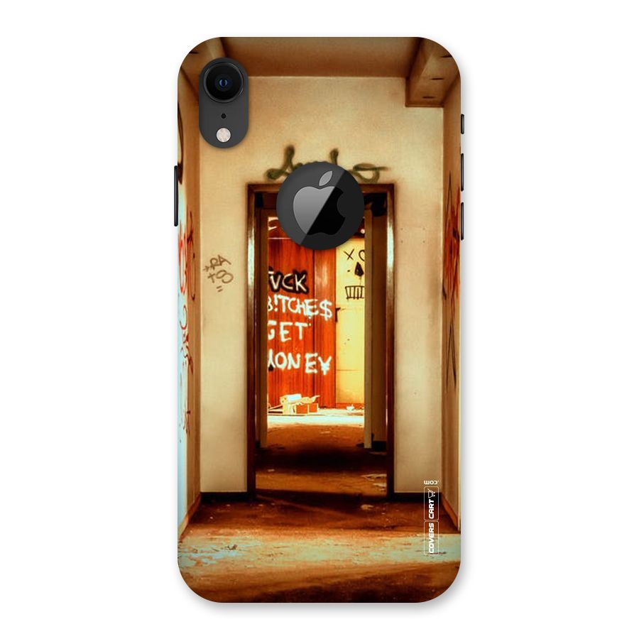 Grafitty Door Back Case for iPhone XR Logo Cut