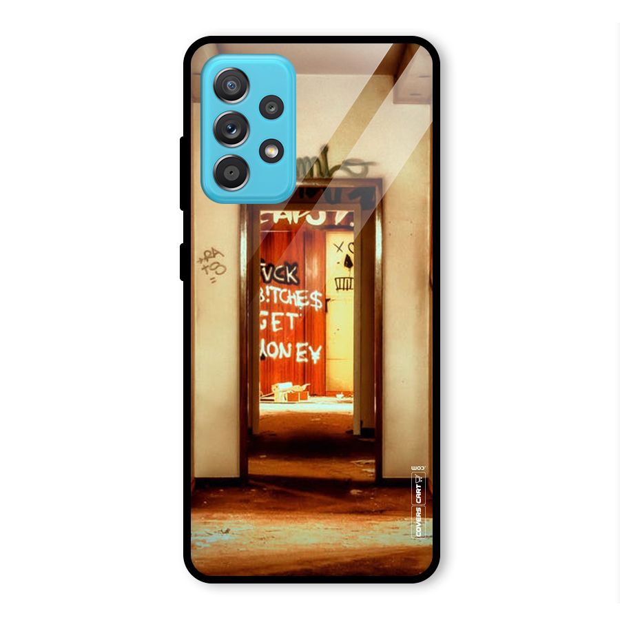 Grafitty Door Glass Back Case for Galaxy A52s 5G