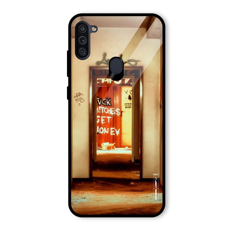 Grafitty Door Glass Back Case for Galaxy M11