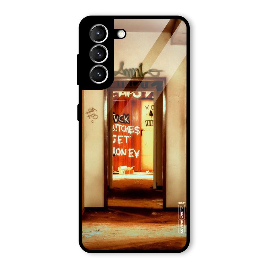 Grafitty Door Glass Back Case for Galaxy S21 5G