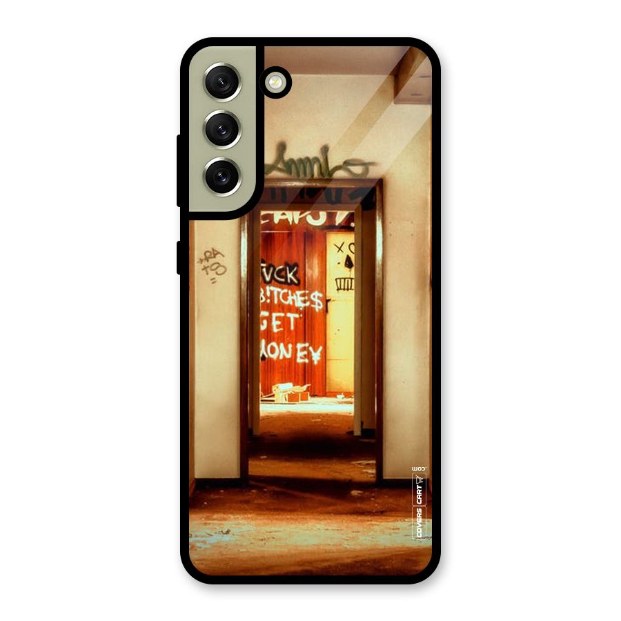 Grafitty Door Glass Back Case for Galaxy S21 FE 5G
