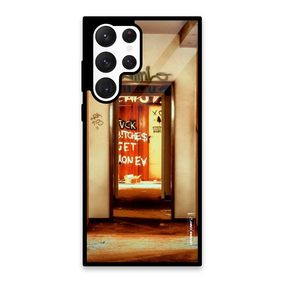 Grafitty Door Glass Back Case for Galaxy S22 Ultra 5G
