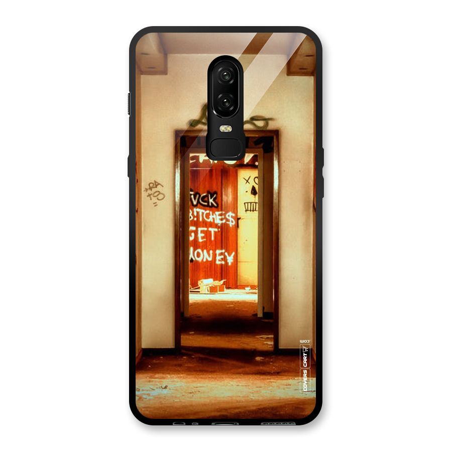 Grafitty Door Glass Back Case for OnePlus 6