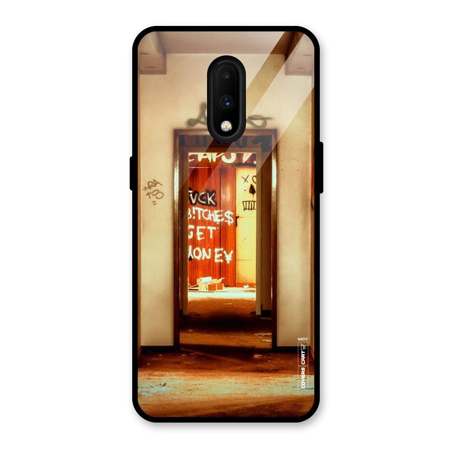 Grafitty Door Glass Back Case for OnePlus 7