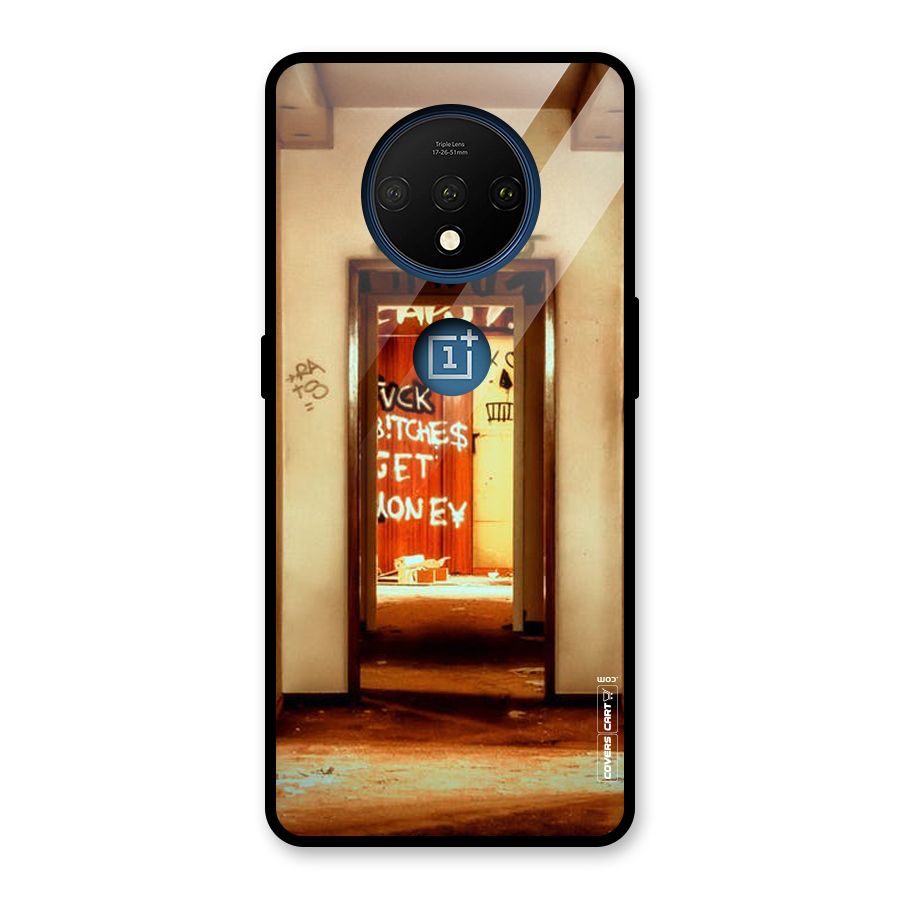 Grafitty Door Glass Back Case for OnePlus 7T