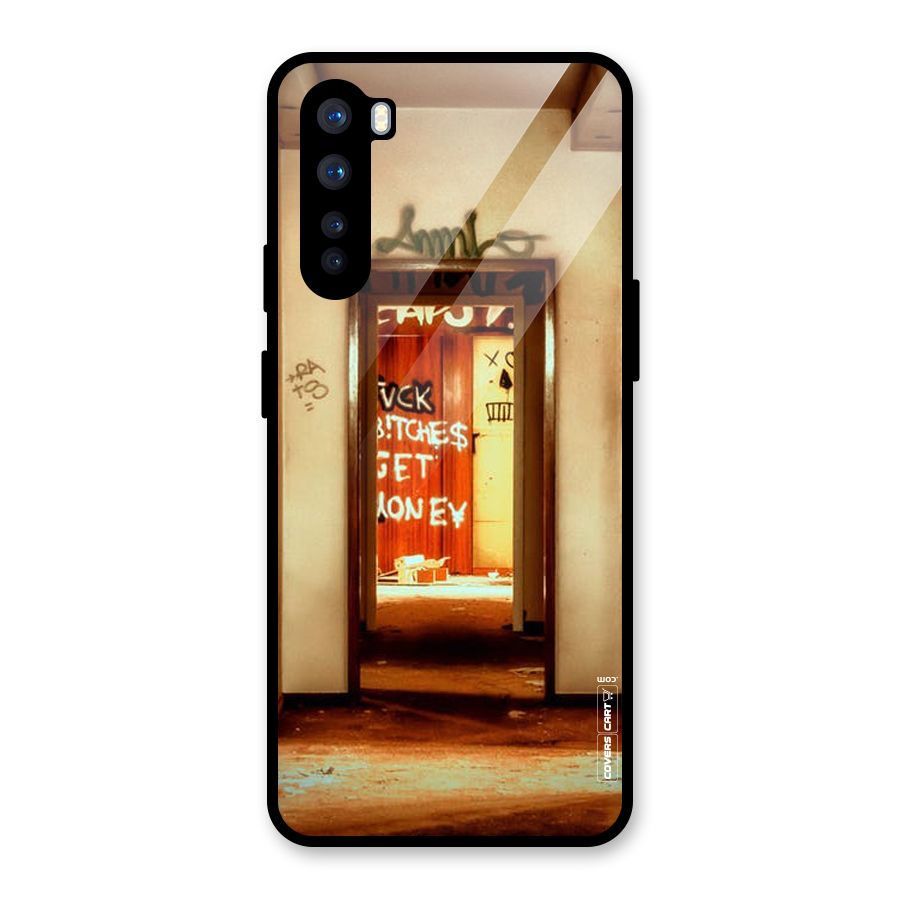 Grafitty Door Glass Back Case for OnePlus Nord
