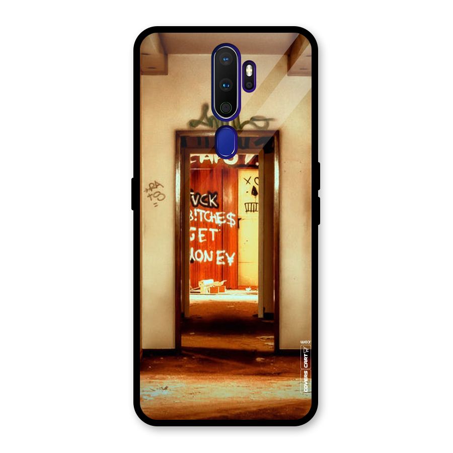 Grafitty Door Glass Back Case for Oppo A9 (2020)