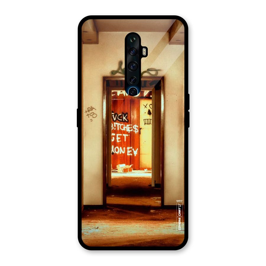 Grafitty Door Glass Back Case for Oppo Reno2 Z
