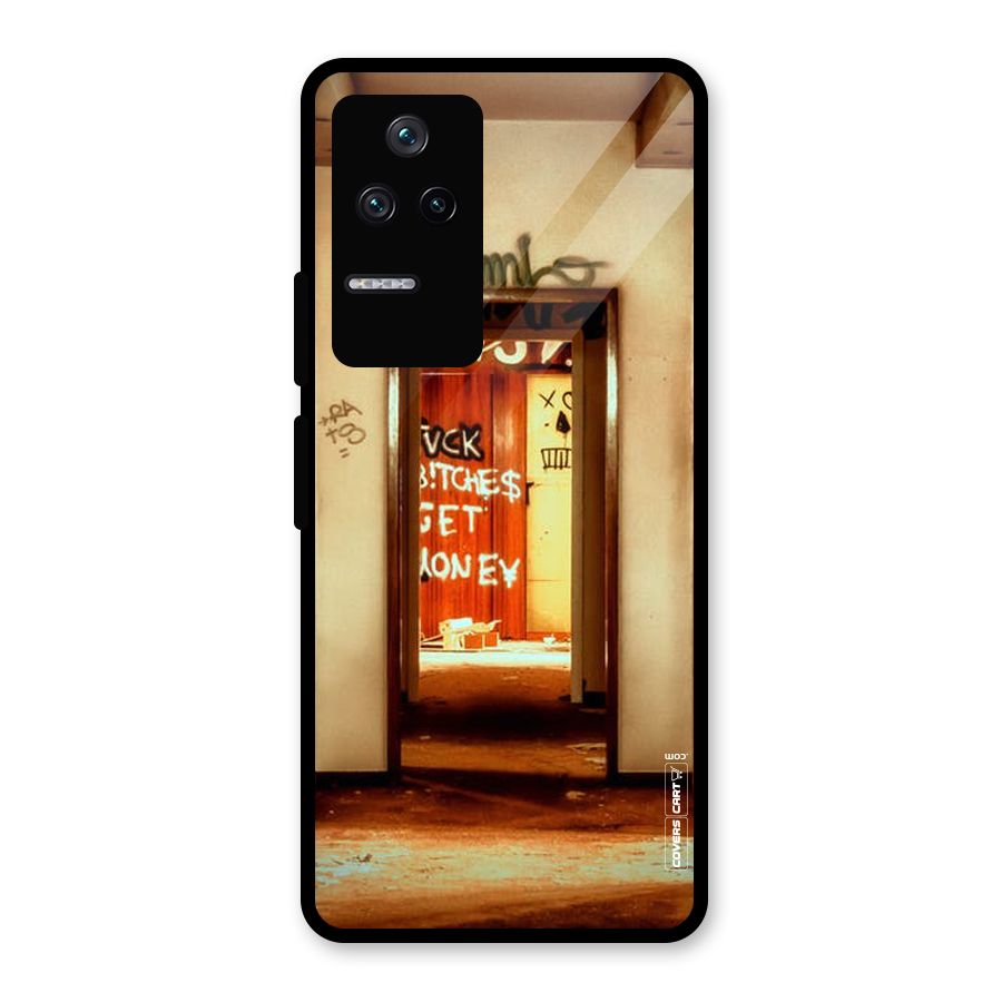 Grafitty Door Glass Back Case for Poco F4 5G