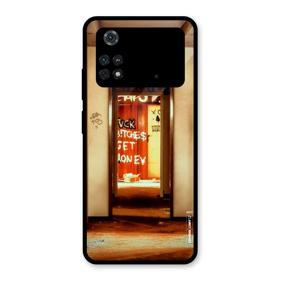 Grafitty Door Glass Back Case for Poco M4 Pro 4G
