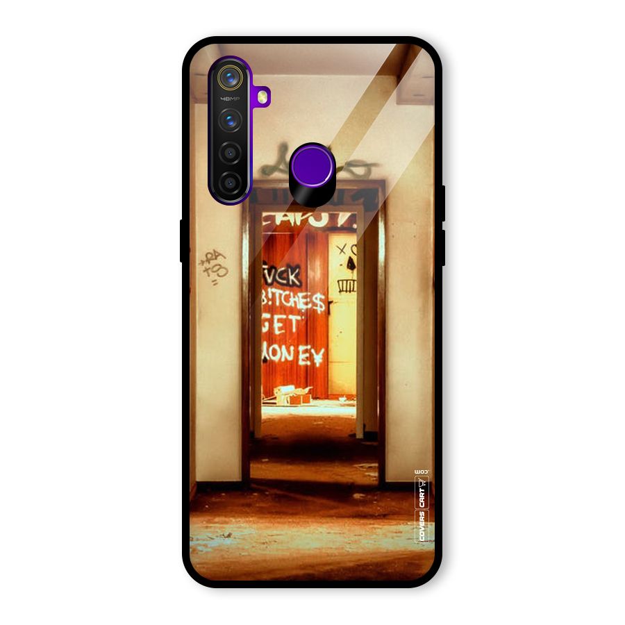 Grafitty Door Glass Back Case for Realme 5 Pro