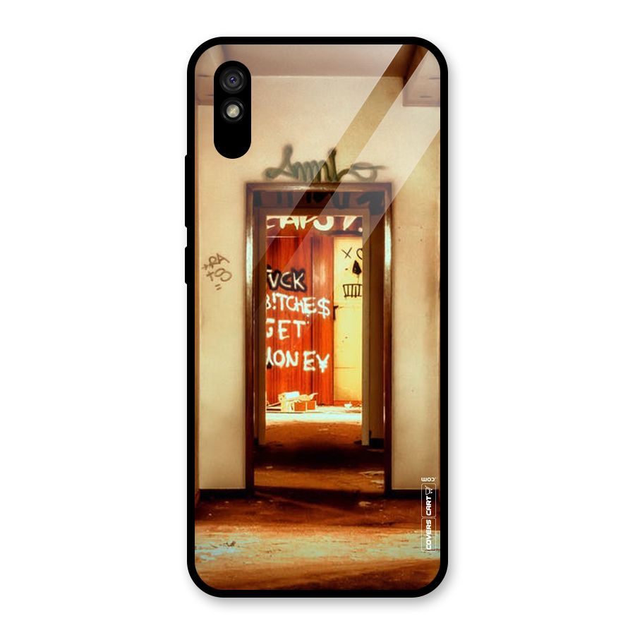 Grafitty Door Glass Back Case for Redmi 9i