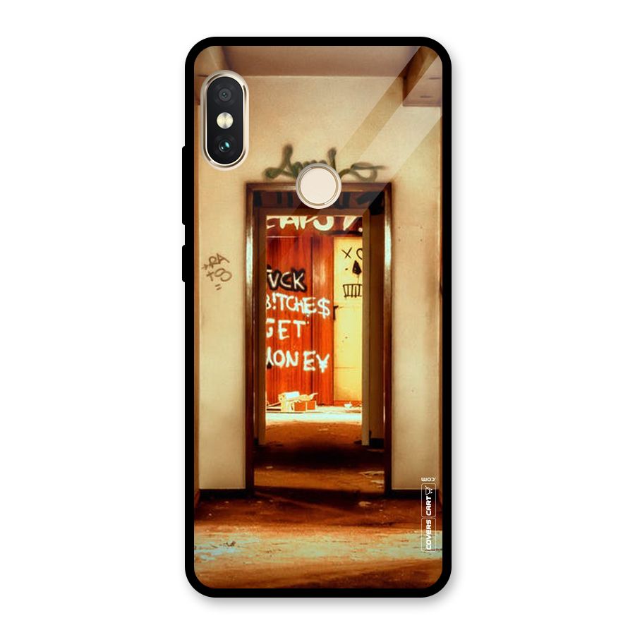 Grafitty Door Glass Back Case for Redmi Note 5 Pro