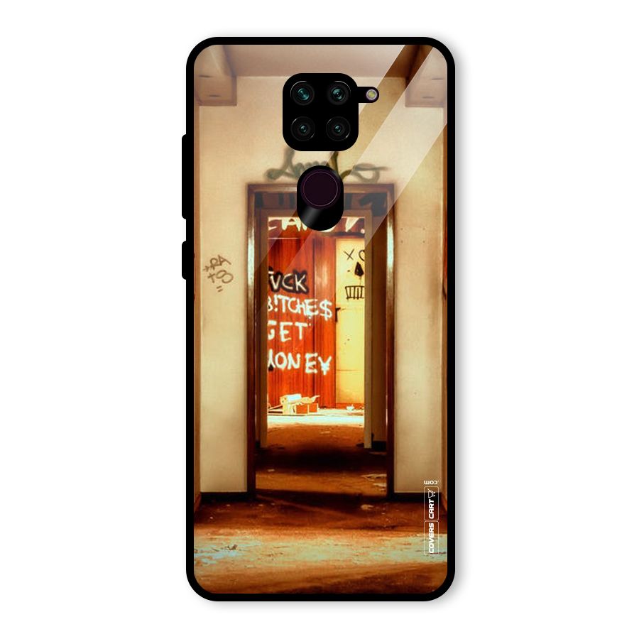 Grafitty Door Glass Back Case for Redmi Note 9