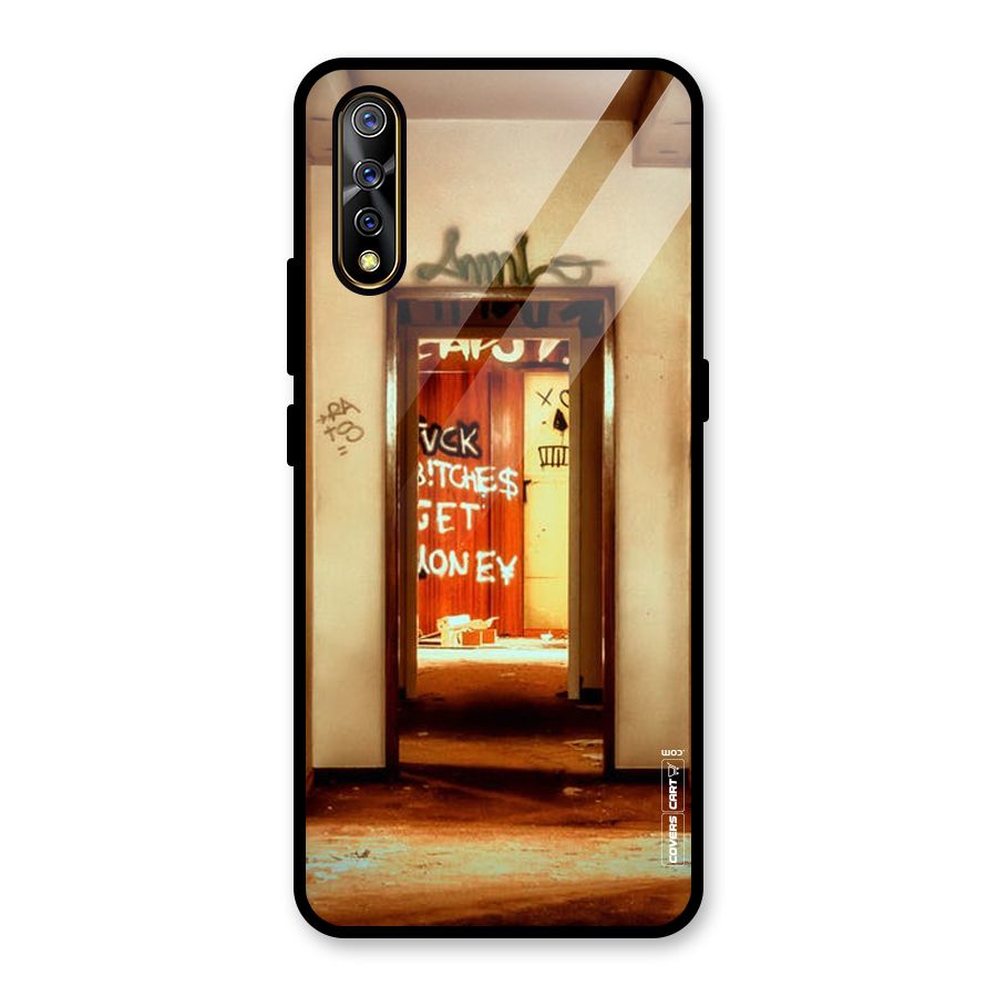 Grafitty Door Glass Back Case for Vivo S1