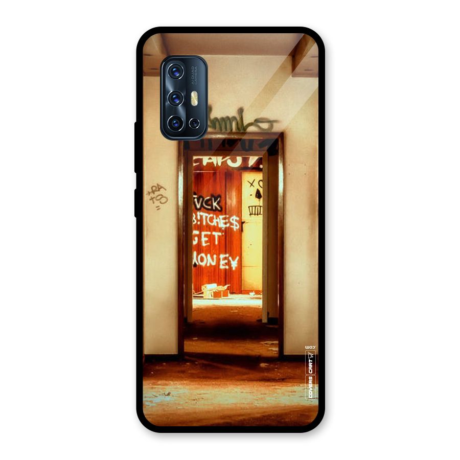 Grafitty Door Glass Back Case for Vivo V17