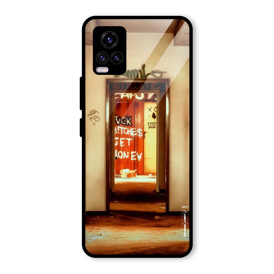 Grafitty Door Glass Back Case for Vivo V20