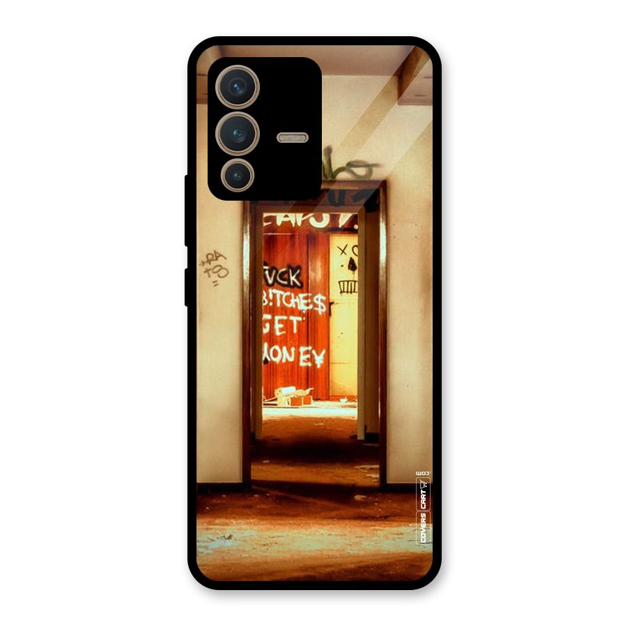 Grafitty Door Glass Back Case for Vivo V23 5G