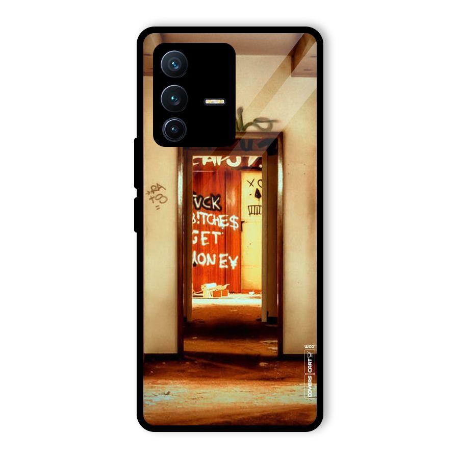 Grafitty Door Glass Back Case for Vivo V23 Pro