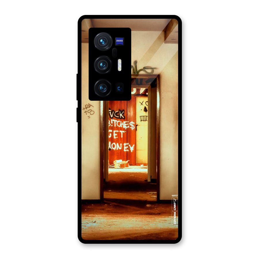 Grafitty Door Glass Back Case for Vivo X70 Pro Plus