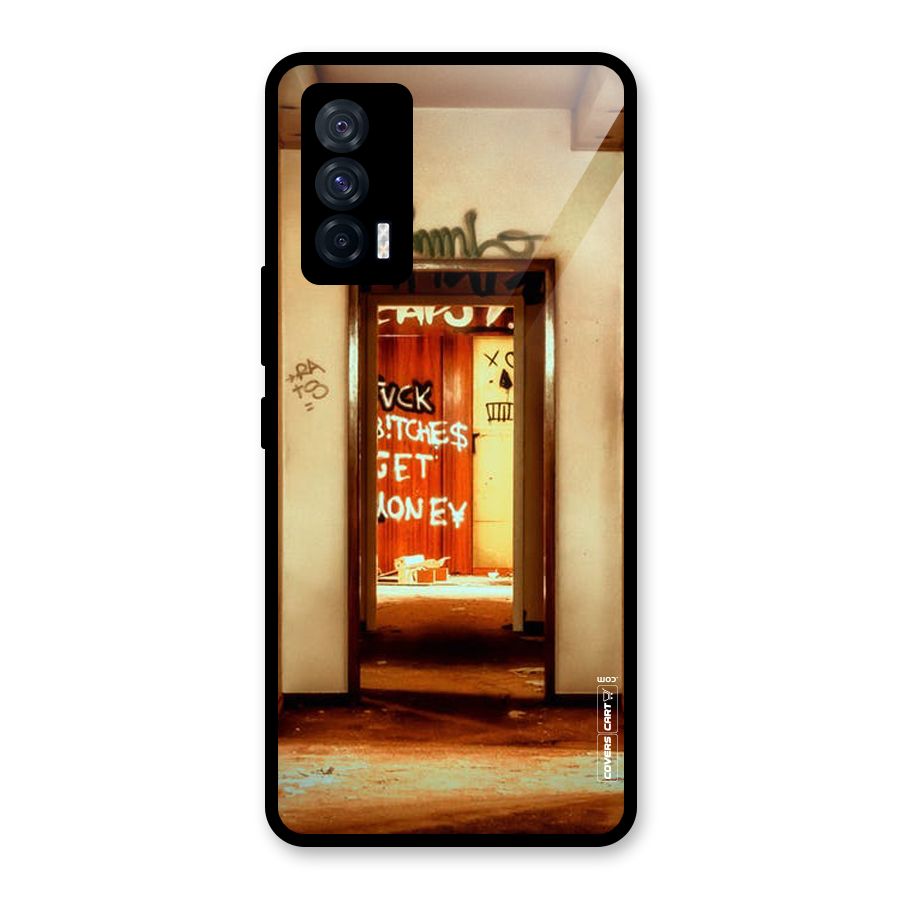 Grafitty Door Glass Back Case for Vivo iQOO 7 5G