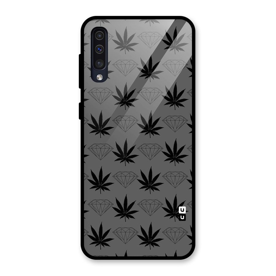 Grass Diamond Glass Back Case for Galaxy A30s