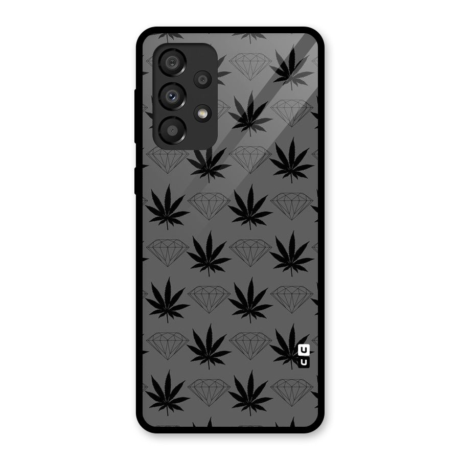 Grass Diamond Glass Back Case for Galaxy A33 5G
