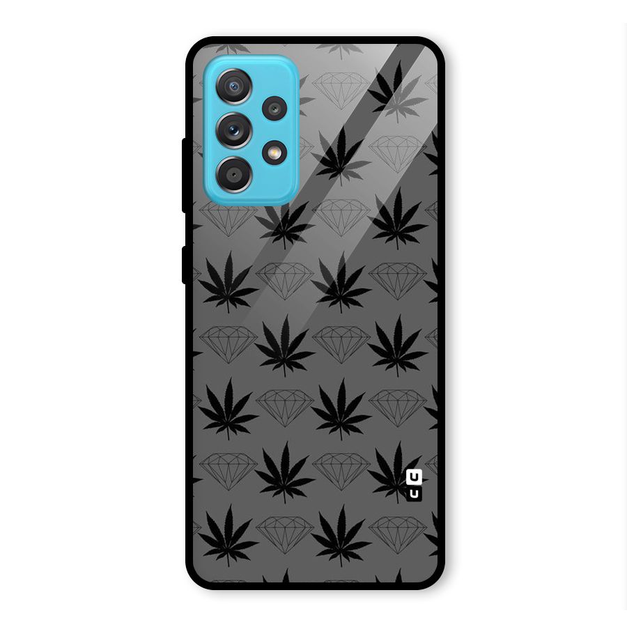 Grass Diamond Glass Back Case for Galaxy A52