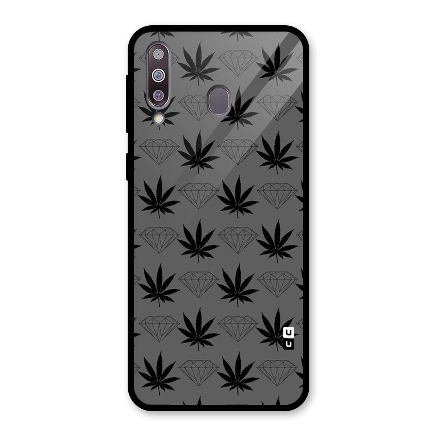 Grass Diamond Glass Back Case for Galaxy M30