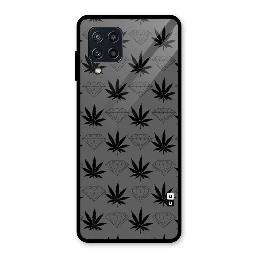 Grass Diamond Glass Back Case for Galaxy M32