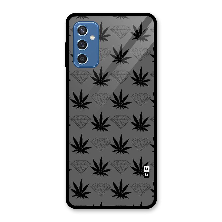 Grass Diamond Glass Back Case for Galaxy M52 5G