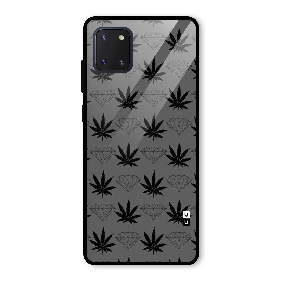 Grass Diamond Glass Back Case for Galaxy Note 10 Lite