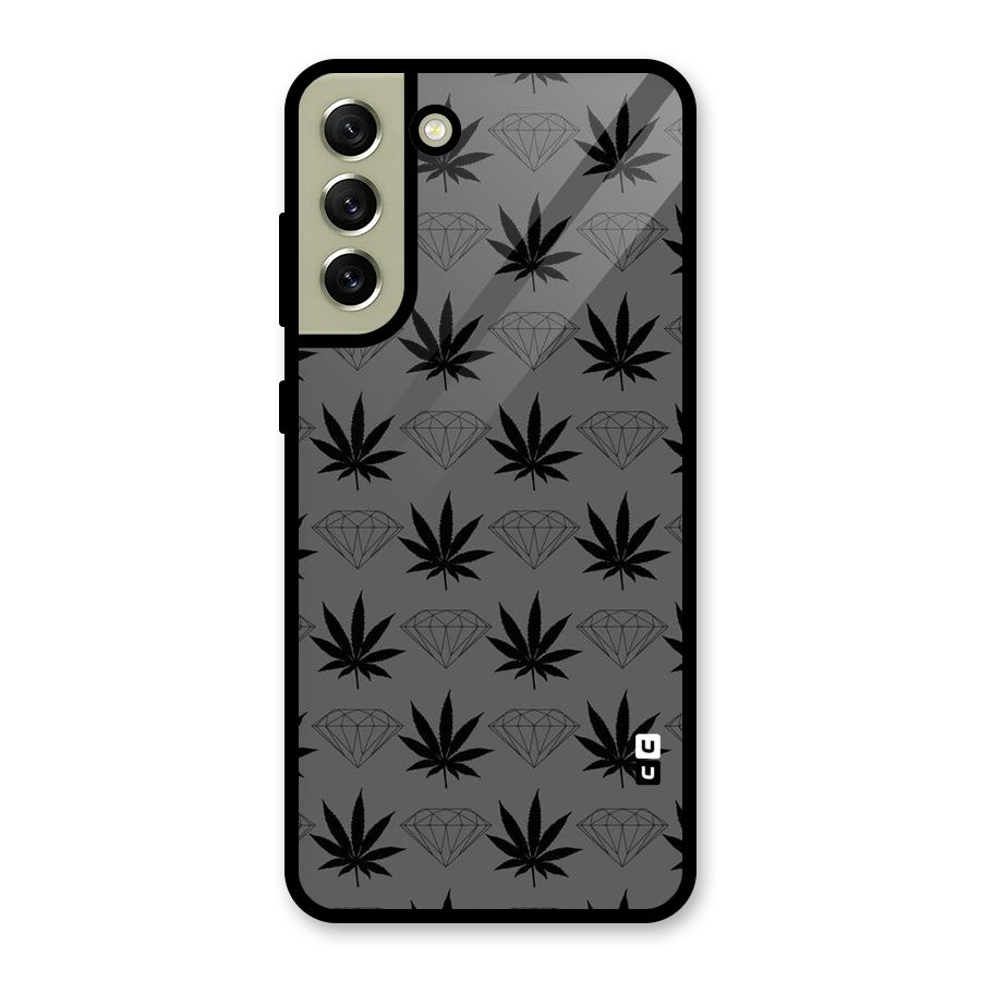 Grass Diamond Glass Back Case for Galaxy S21 FE 5G