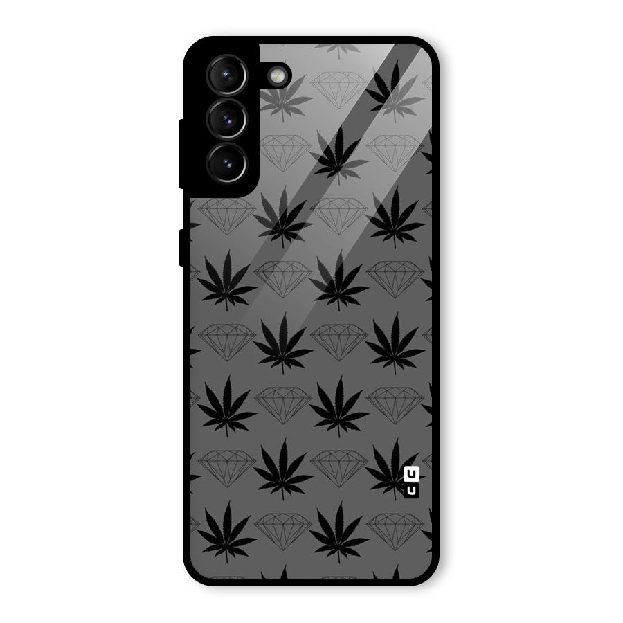 Grass Diamond Glass Back Case for Galaxy S21 Plus