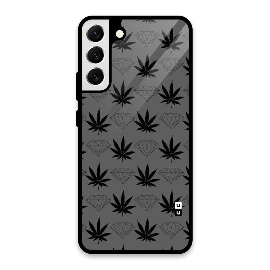 Grass Diamond Glass Back Case for Galaxy S22 Plus 5G