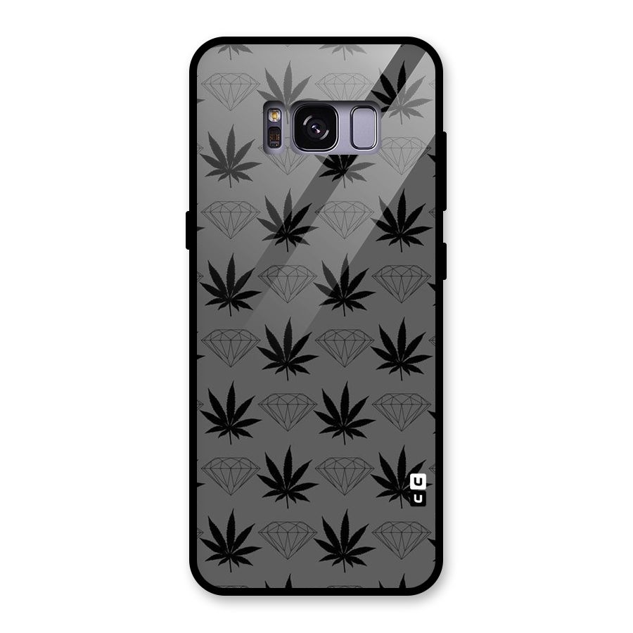 Grass Diamond Glass Back Case for Galaxy S8
