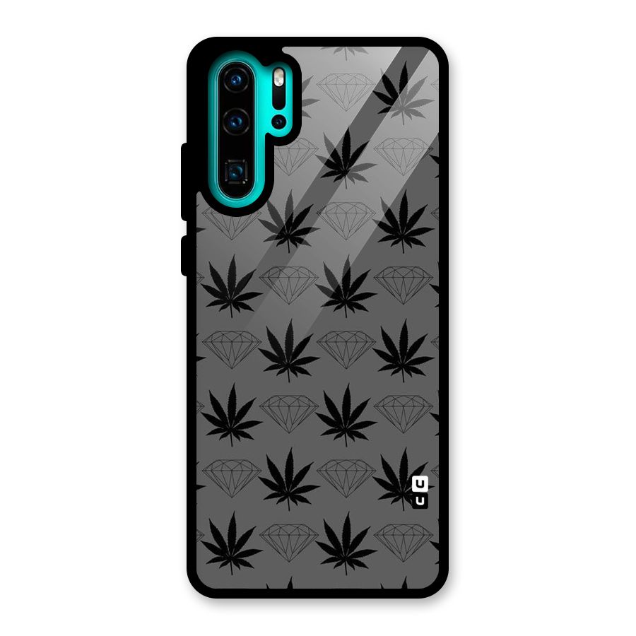 Grass Diamond Glass Back Case for Huawei P30 Pro